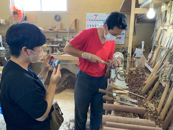 井上寛之さんは旭川で数少ない挽物の名師