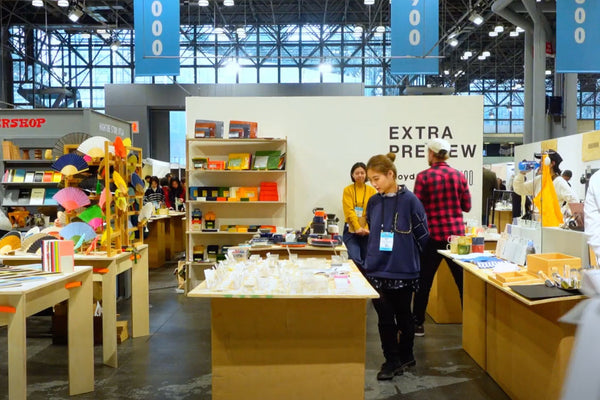 NY NOW展示会のDECO BOKOブース、文房具・ライフスタイル商品を展示するジャヴィッツセンター会場