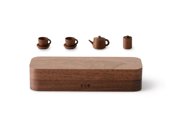 豆洋茶器 台箱 胡桃